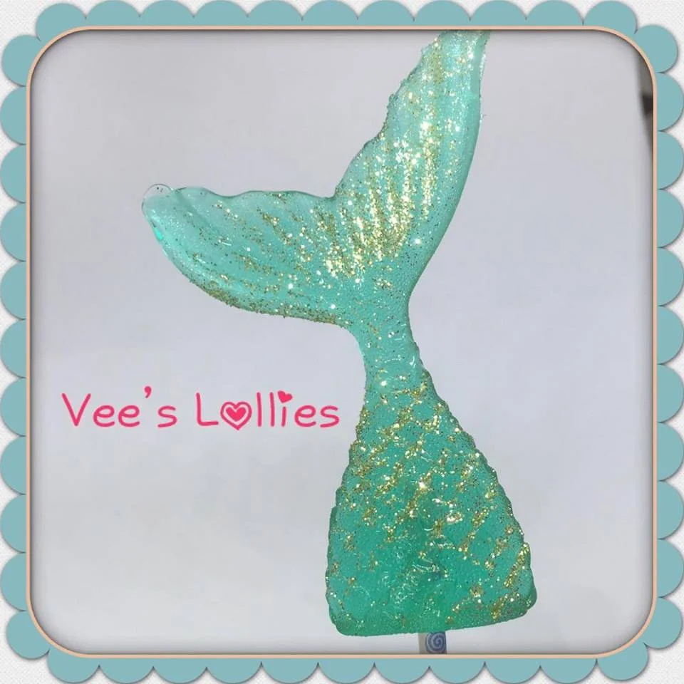 Mermaid Tail lollipops - minimum order 12 — Vee's Lollies